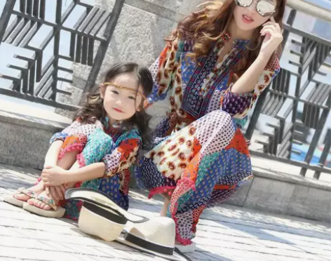 2019新款夏女童连衣裙民族风海边度假沙滩...