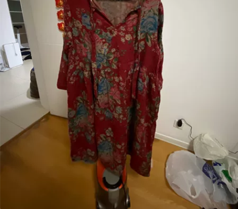 民族风纯棉连衣裙,在家试过几次,没穿出去过...