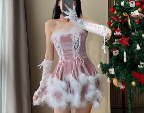 圣诞节兔女郎cosplay制服性感夜店派对...