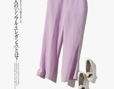 の 春季新品~粉嫩少女心 高腰棉麻直筒休闲...