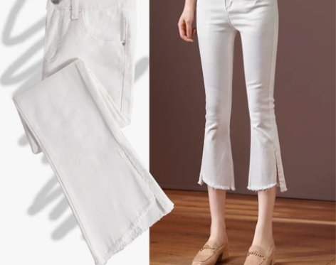 【告白价】白色七分牛仔裤女夏薄款2020新...