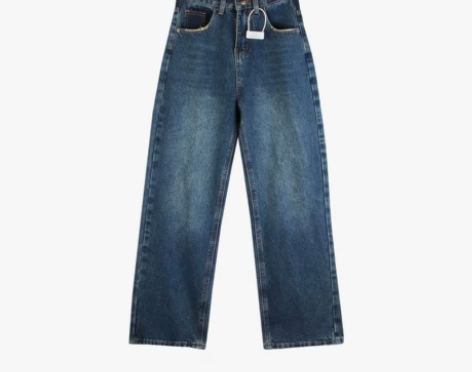 美式高街复古小个子牛仔裤女2022春秋新款...