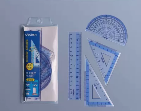 4元4件套 | 得力考试专用套尺中高考直尺...
