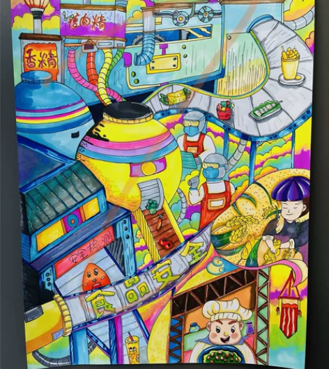科幻画 水粉画 国画 素描 参赛作品 手抄...
