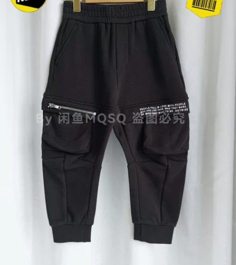 越也全新纯棉束脚长裤/工装裤160，175...