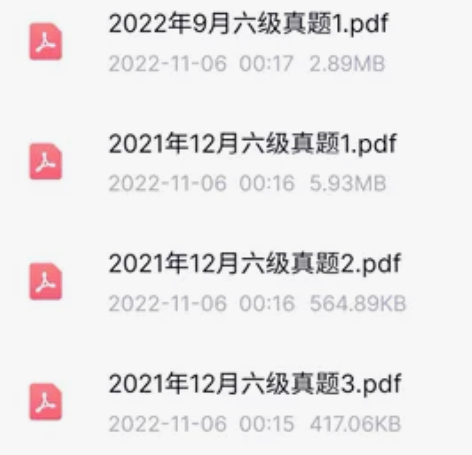 英语六级/四级往年真题，1990-2022...