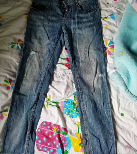 ICE | 男牛仔蓝时尚做旧潮流牛仔裤  ...