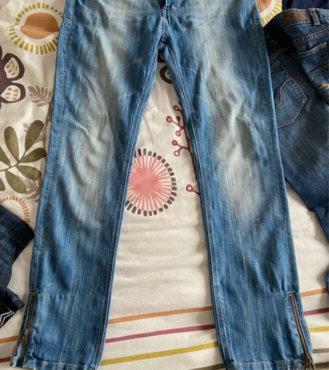 外贸单高品质女装大码牛仔裤 高级的品质肉眼...