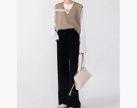 阔腿裤 阔腿裤长裤拉夏贝尔/La Chap...