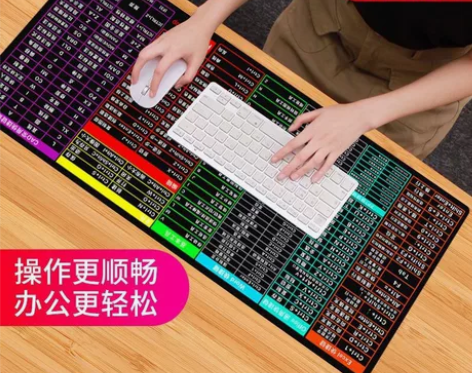 【便宜出】超大鼠标垫办公快捷键大全电竞游戏...