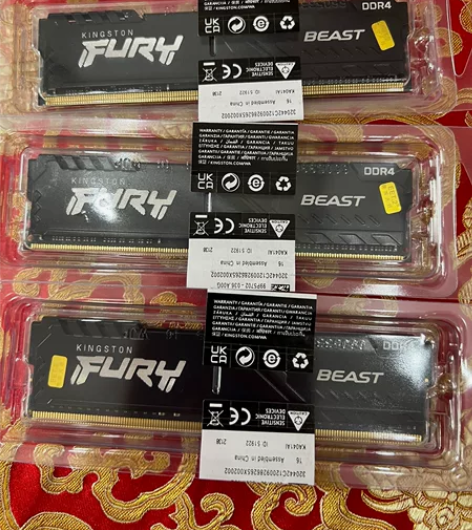 金士顿野兽32G3200 DDR4 台产全...