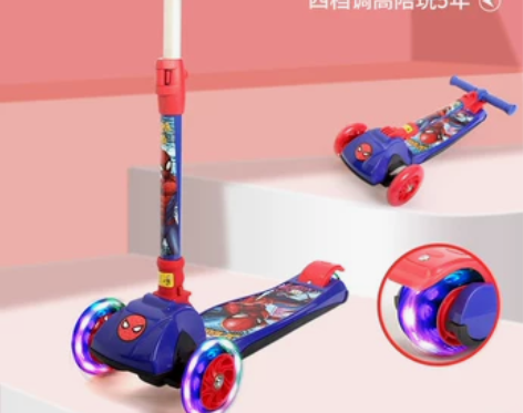 迪士尼安全滑板车儿童2-3-6-12岁小男...