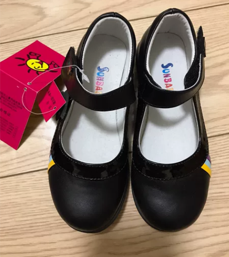 全新带吊牌,阳光宝贝品牌,女童黑色公主鞋,...