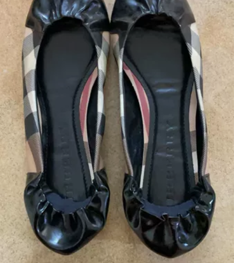 Burberry 娃娃鞋 芭蕾鞋 92新，...