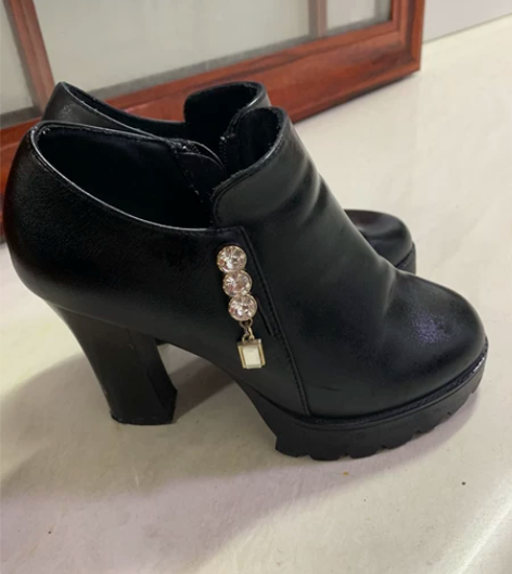 高跟鞋 单鞋 女防水台粗跟松糕厚底深口鞋 ...