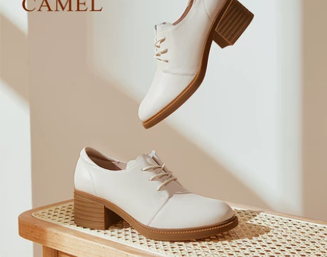 【Camel骆驼】女鞋2021春新款小皮鞋...