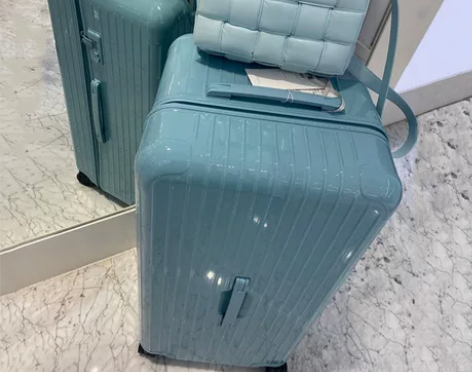网红旅行箱女32寸加厚拉链万向轮拉杆箱 莲...