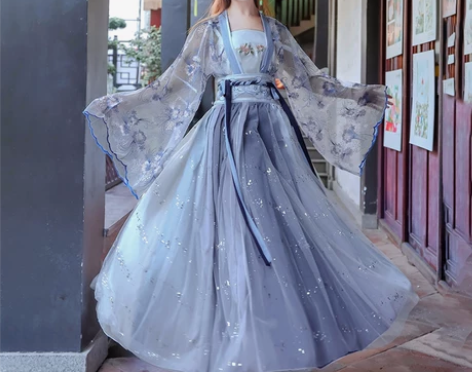 苍海赋汉服女中国风古装学生花神赋樱花仙气飘...