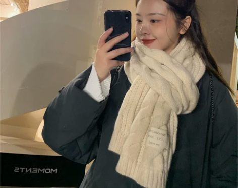 暖到心里~ins韩版围巾男女秋冬季长款纯色...