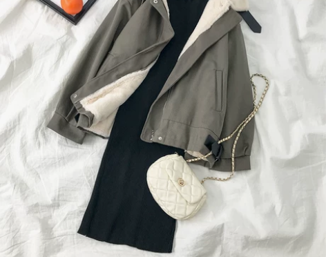 时尚冬裙泫雅两件套少女文艺风洋气外套女冬棉...