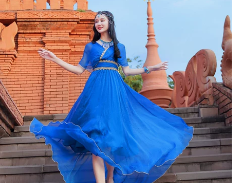 两人故事文艺复古云南民族风女装连衣裙202...