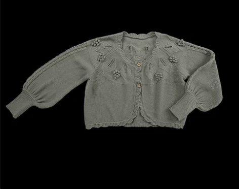 出仲夏物语卢瓦尔葡萄园 开衫 绿色M  已...