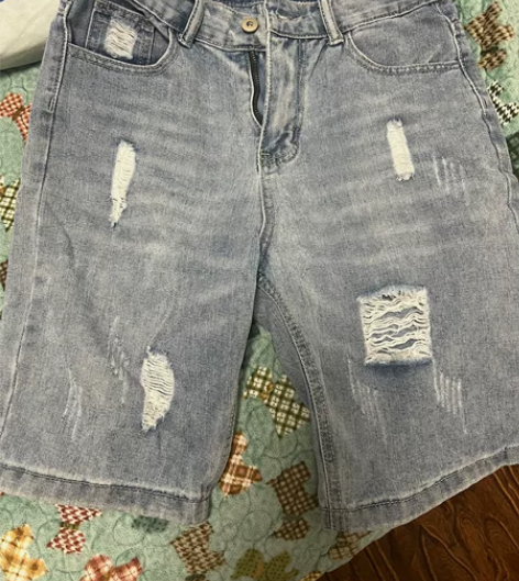 牛仔短裤,五分裤韩版m码 适合170左右体...