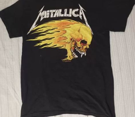 正版Metallica乐队复古vintag...