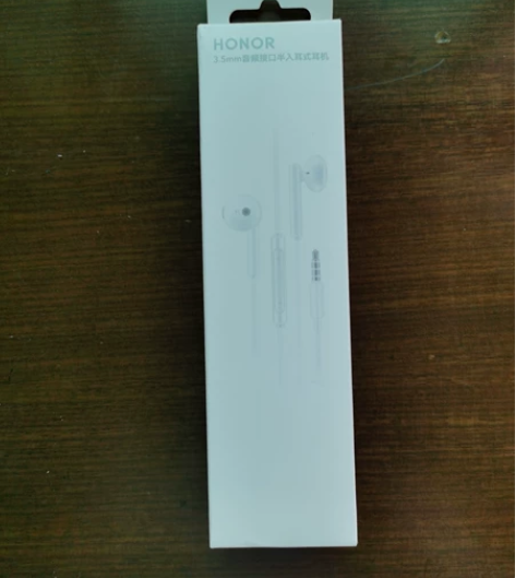 荣耀原装三键线控带麦半入耳式耳机AM115...