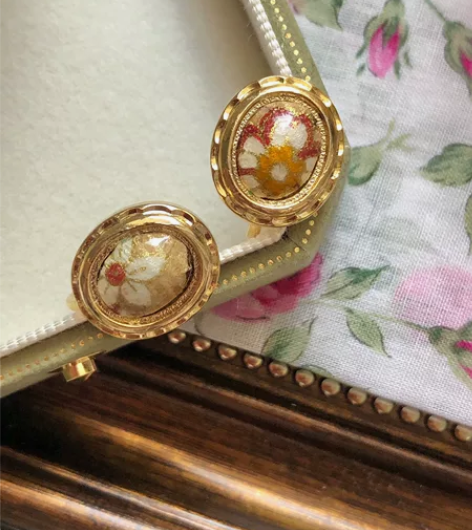 中古vintage鎏金和纸耳夹 日本传统和...