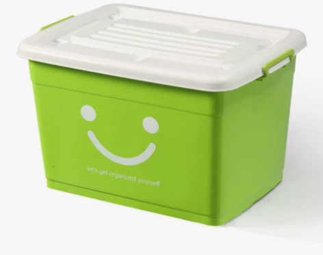 加厚透明塑料收纳箱整理盒玩具筐特大号衣服被...