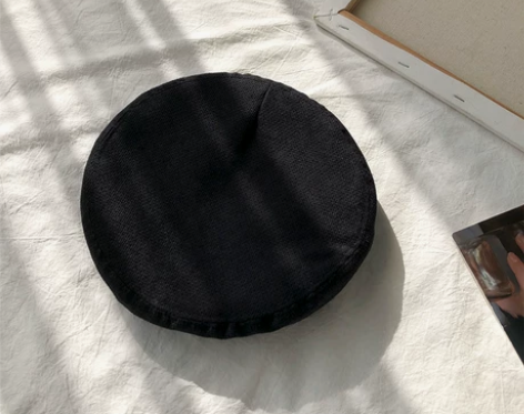 黑色网红贝雷帽女英伦复古画家帽韩版日系百搭...