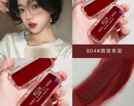 网红推荐唇泥雾面哑光丝绒唇釉防水不沾杯口红...