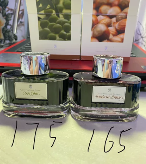 辉柏嘉伯爵墨水 辉柏嘉橄榄绿，余量如图，抽...