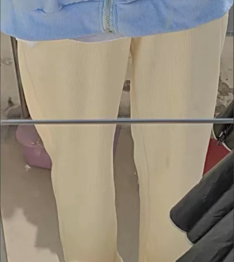 加绒加厚灯芯绒阔腿裤女春秋冬小个子150高...