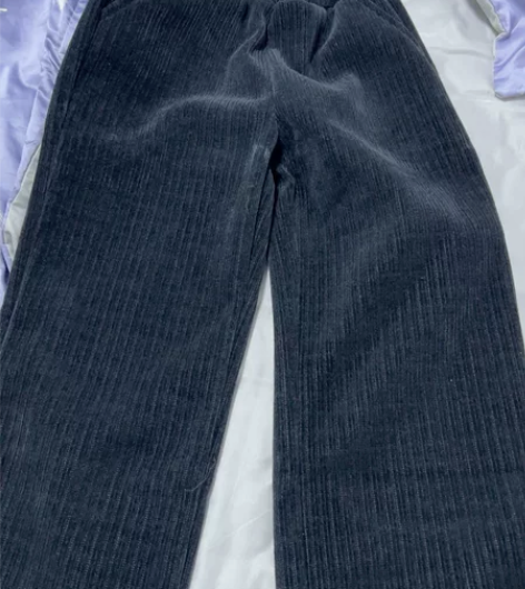 水貂绒针织阔腿裤女春秋2022新款高腰垂感...