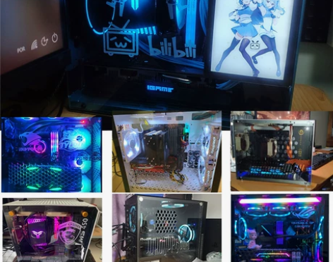 电脑机箱 电脑主机亚克力侧板定制 透明透气...