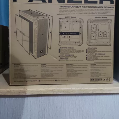 骨伽PANZER侧透中塔机箱 支持360水...