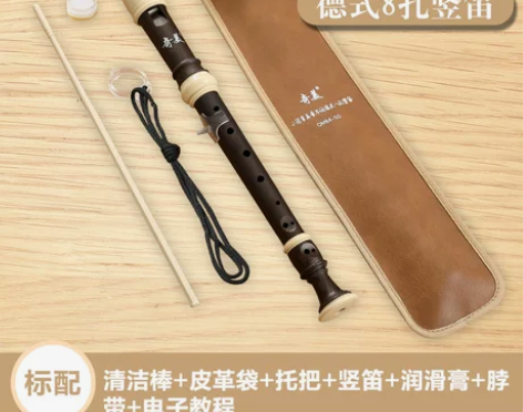 奇美竖笛小冠军德式高音8孔初学者儿童八孔入...