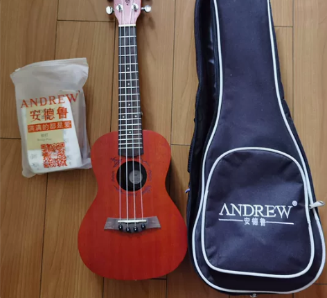 尤克里里，配件包都在，买来想自学的，闲置低...