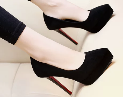 防水台单鞋 防水台超2020早春韩版性感细...