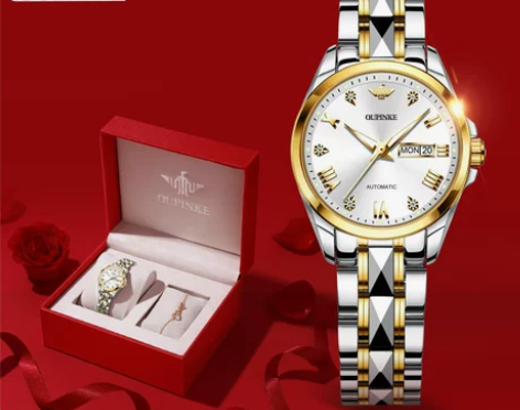 欧品客瑞士十大名表正品绿水鬼女士手表女机械...