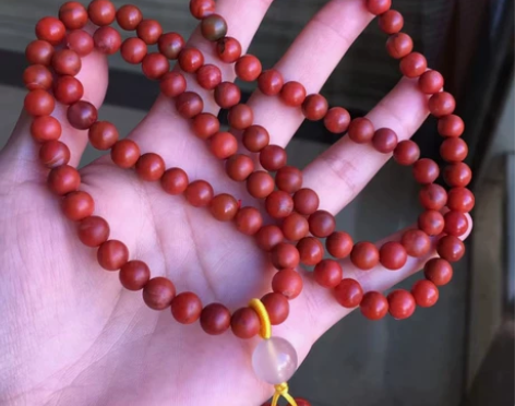 南红玛瑙 柔光包浆料川料柿子红柔光满色满肉...