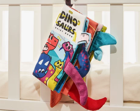 贝恩施尾巴布书 婴儿书早教可啃咬撕不烂立体...