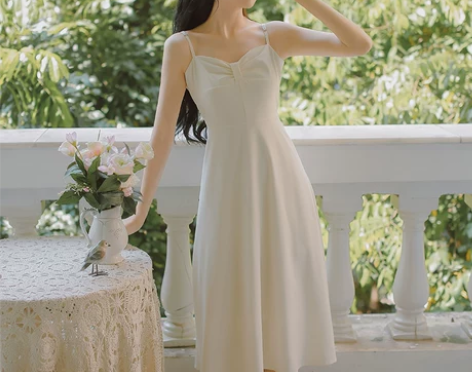 【狂欢价】法式吊带连衣裙女春夏季2021新...