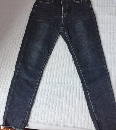 牛仔裤女士九分小脚高腰裤铅笔裤女 不退换,...