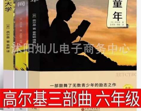 完整版高尔基三部曲童年在人间我的大学正版包...