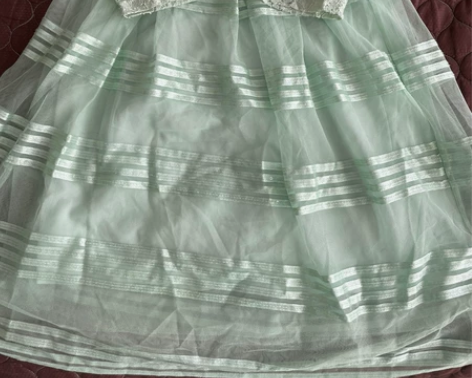 雪儿siares绿色连衣裙，155/80A...