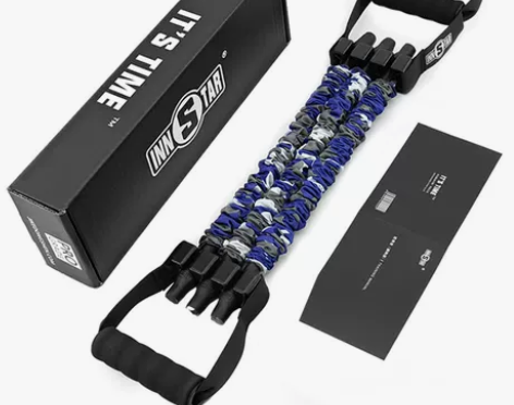 多功能拉力器家用扩胸器男健身器材开肩拉背神...