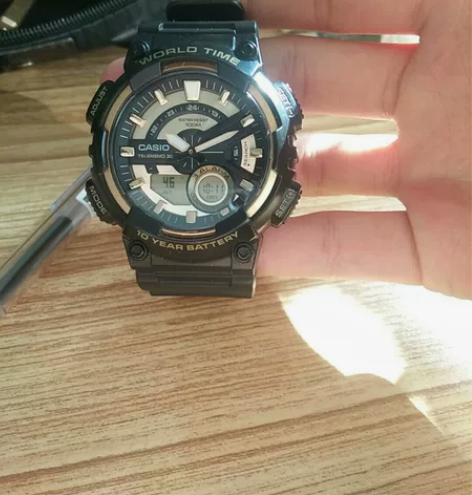 卡西欧手表  武士黑金  买来闲置了 表盒...
